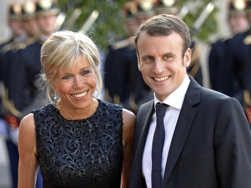 Brigitte and Emmanuel Macron