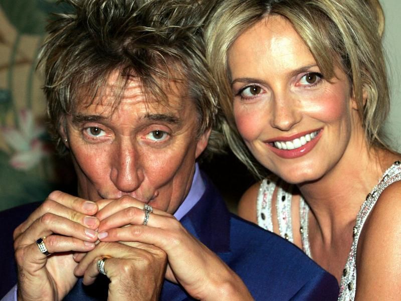 Rod Stewart and Penny Lancaster