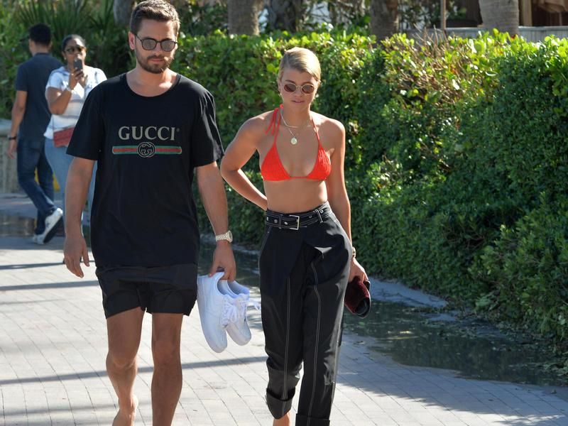 Sofia Richie and Scott Disick