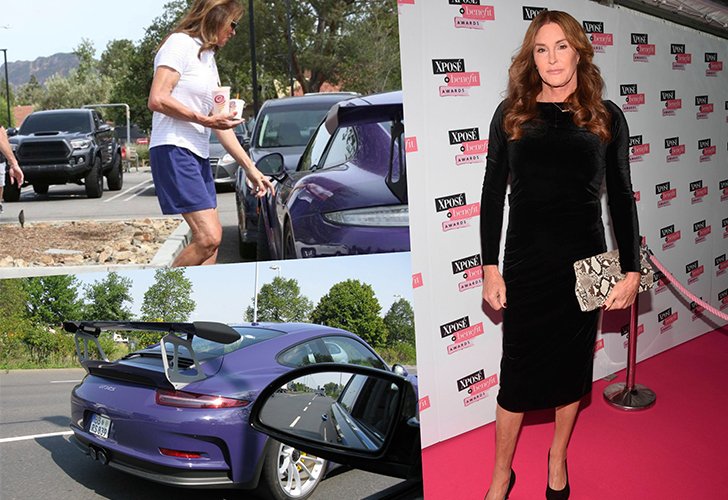 Caitlyn Jenner with Porsche